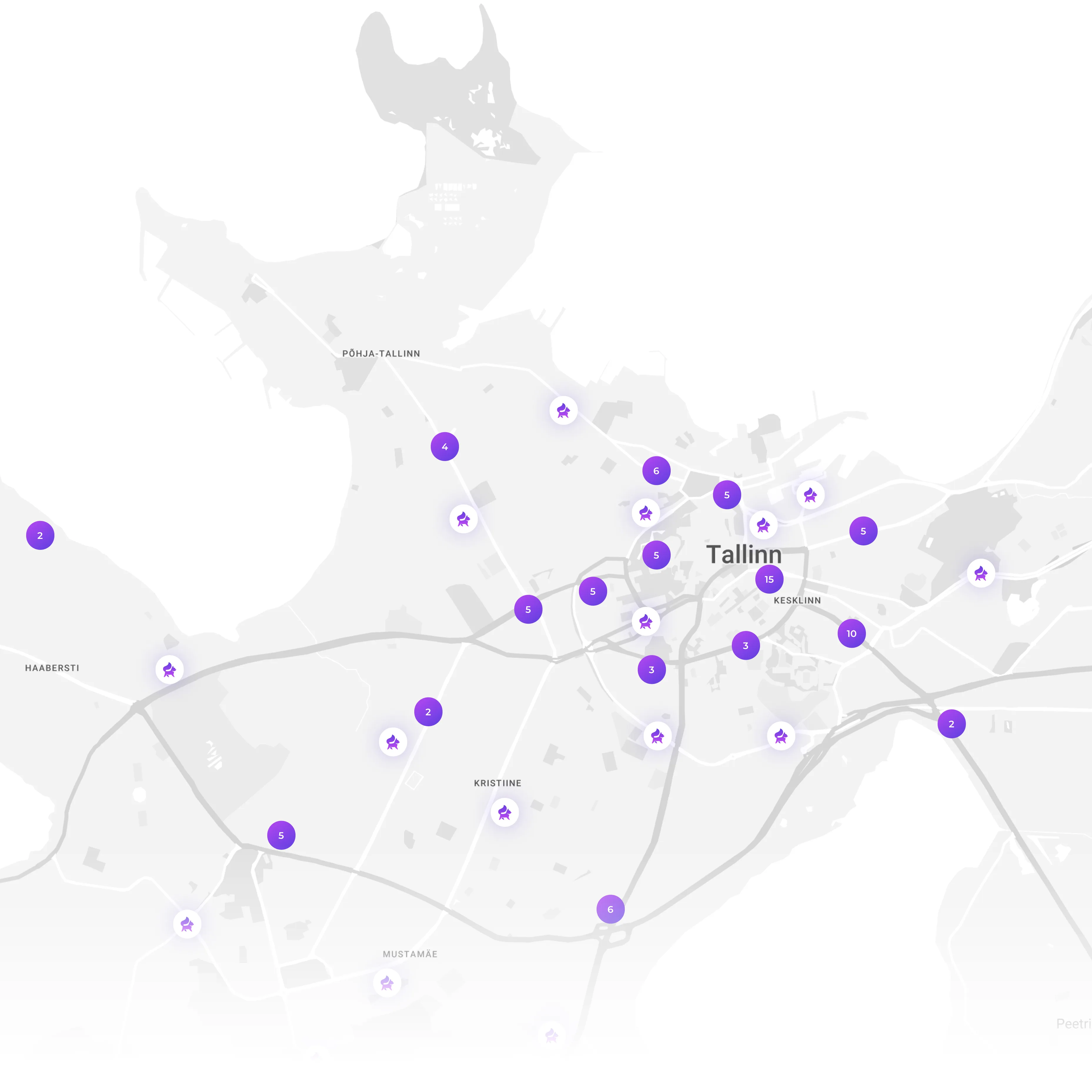 Background image that displays salons in Tallinn